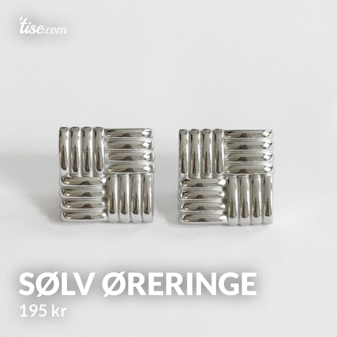 Sølv øreringe