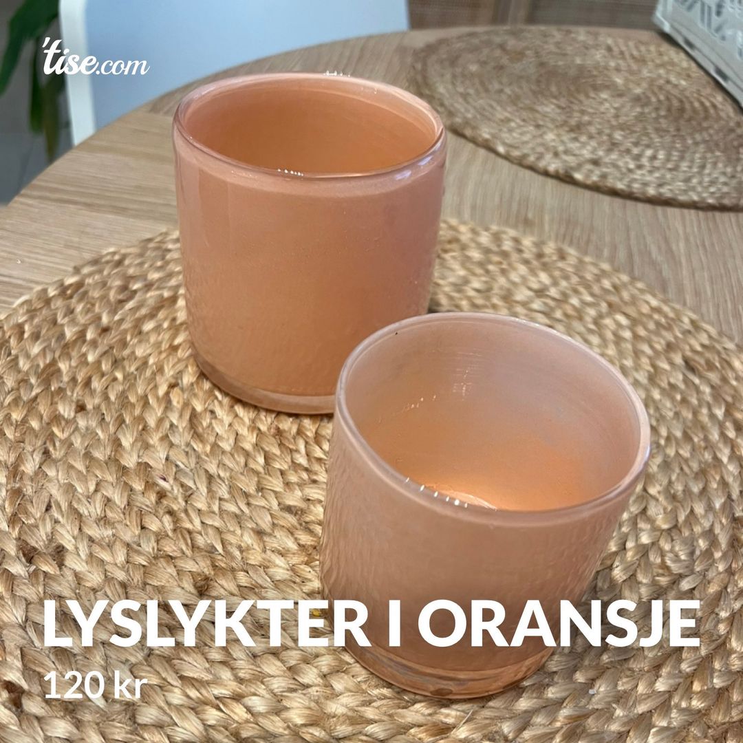 Lyslykter i oransje