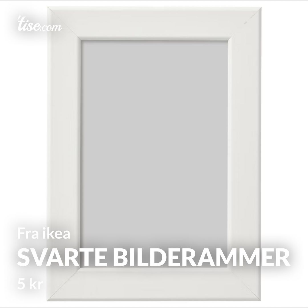 Svarte bilderammer