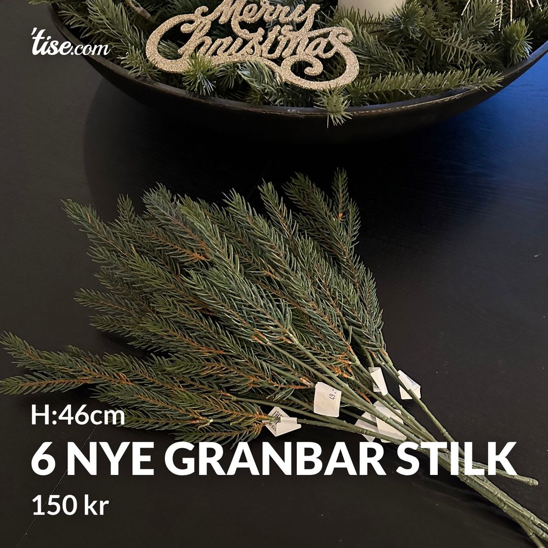 6 nye granbar stilk