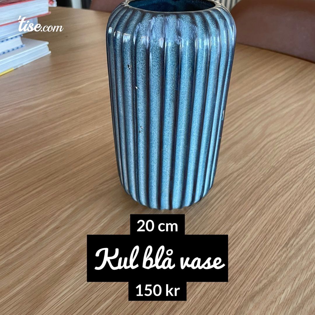 Kul blå vase