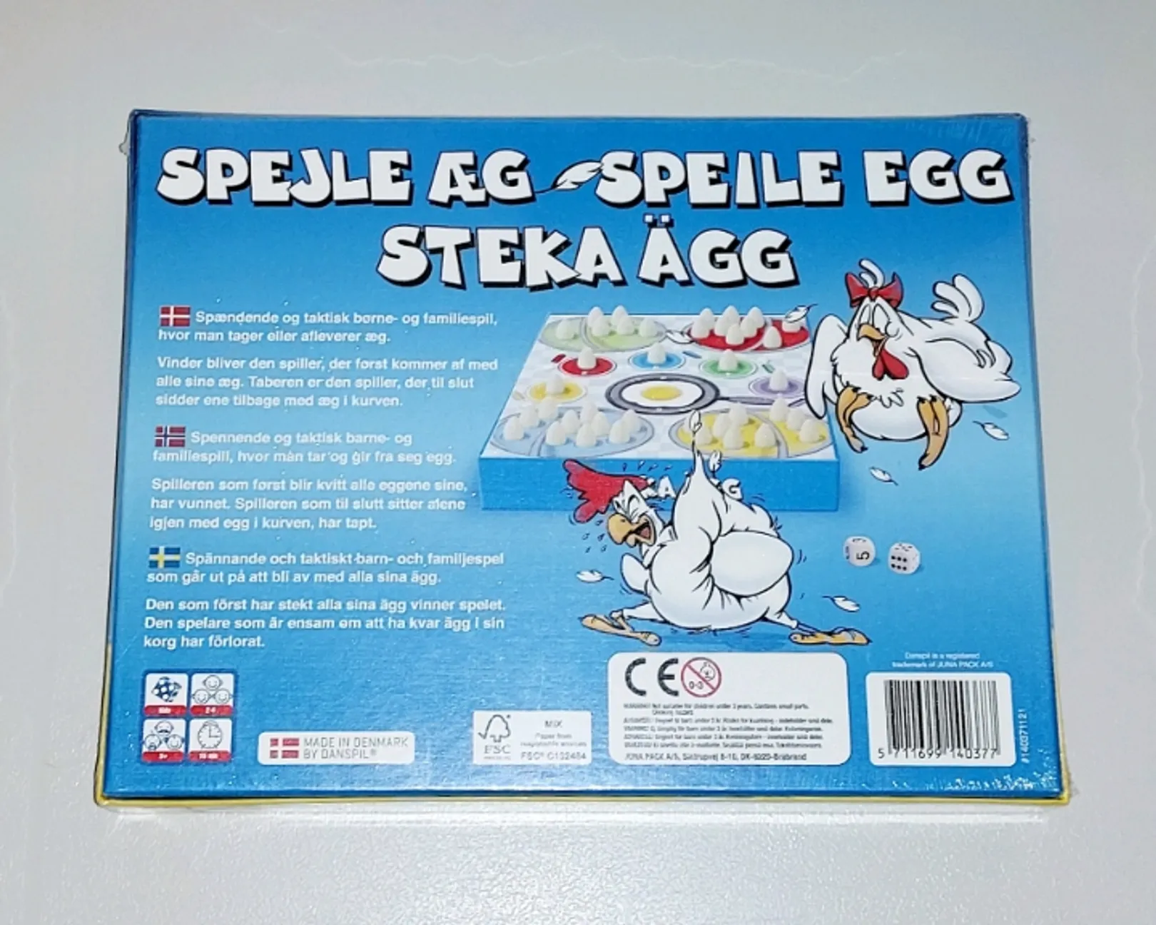 Speile egg spill