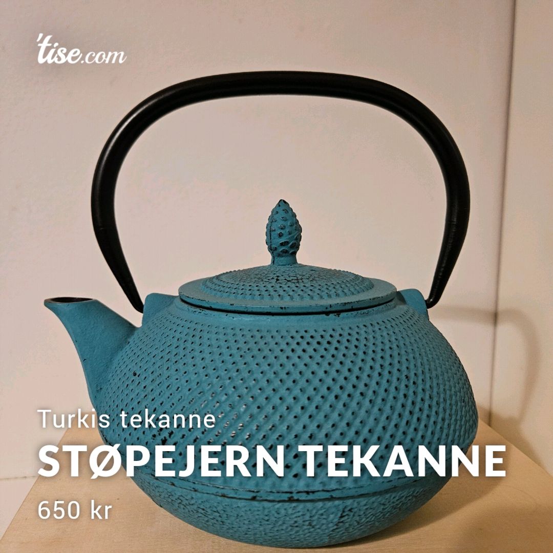 Støpejern Tekanne