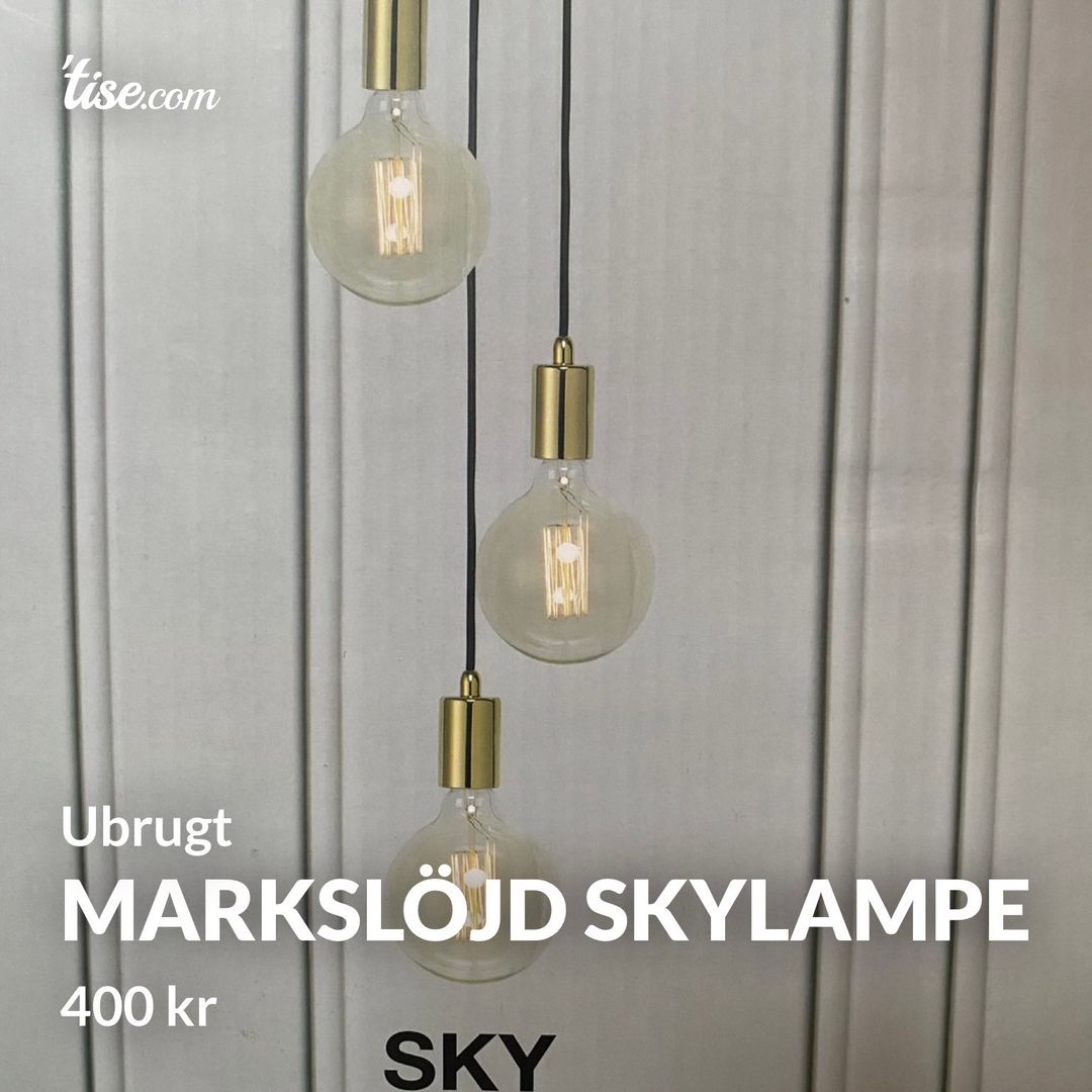 Markslöjd skylampe