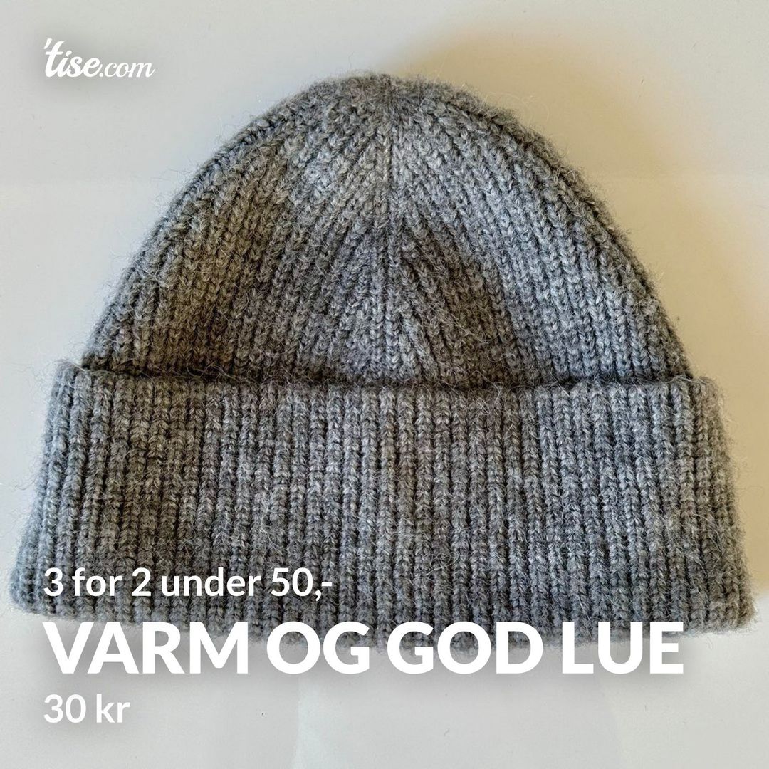 Varm og god lue