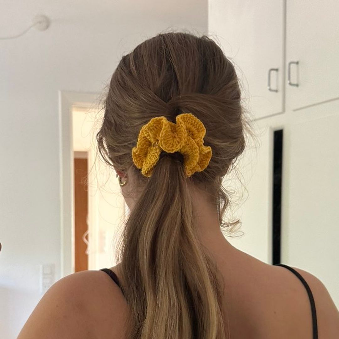 Hæklet scrunchie