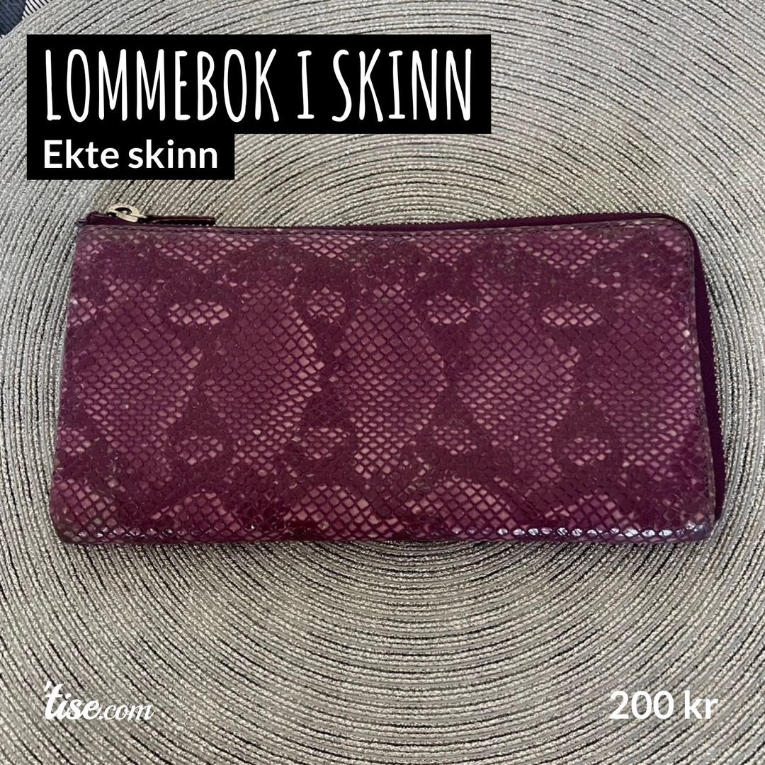 Lommebok i skinn