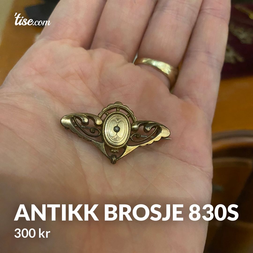 Antikk brosje 830s