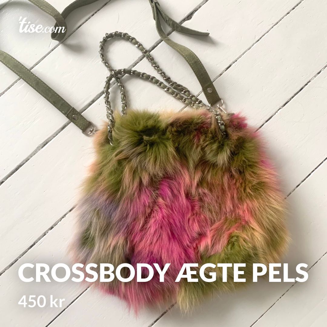 Crossbody ægte pels