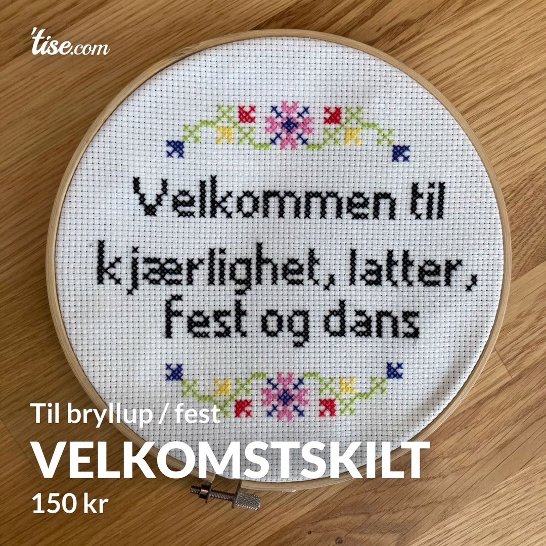 Velkomstskilt