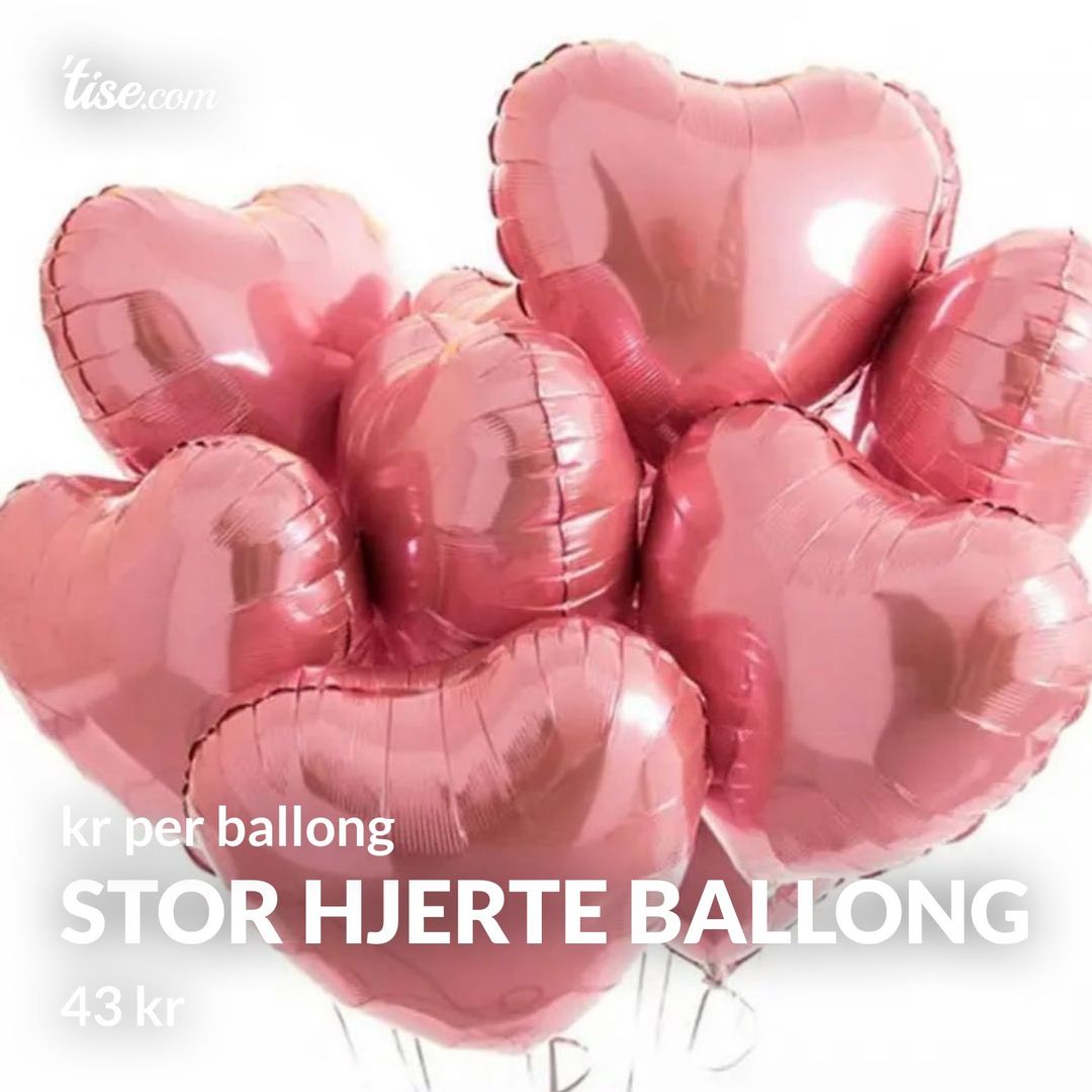 Stor hjerte ballong