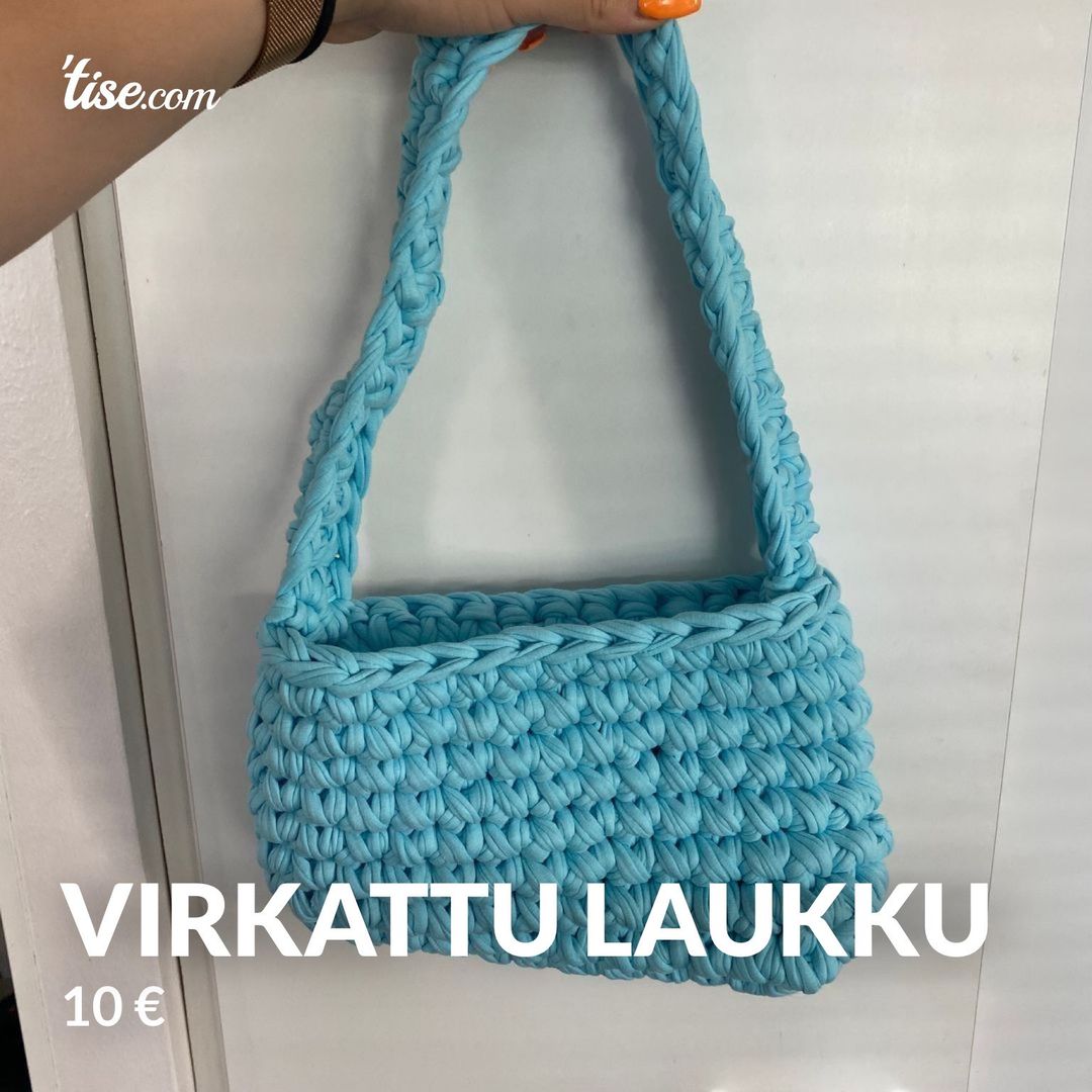 Virkattu laukku