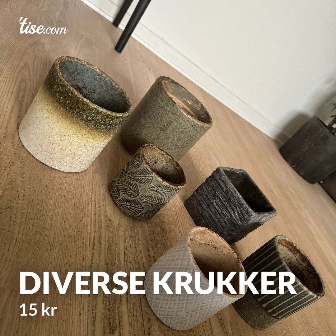 Diverse krukker