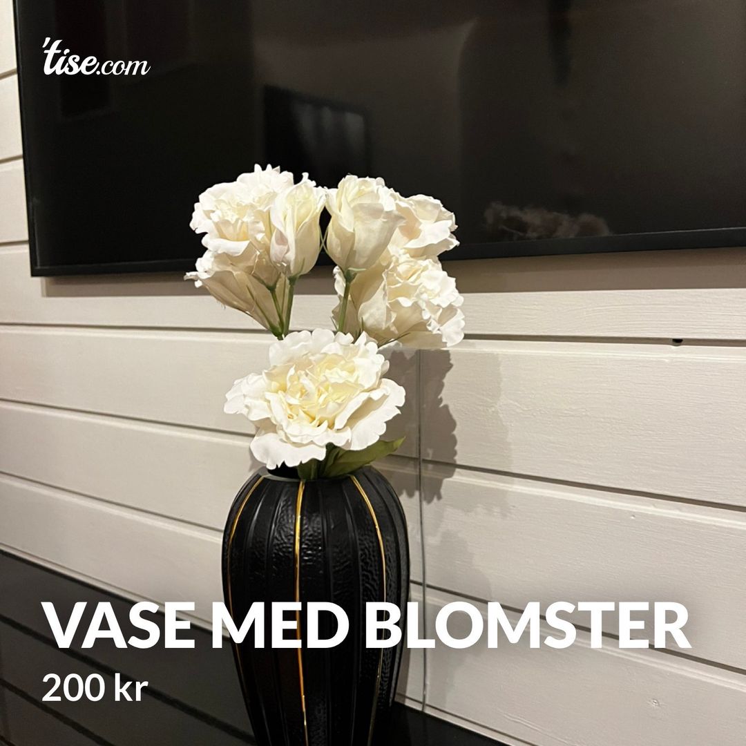 Vase med blomster