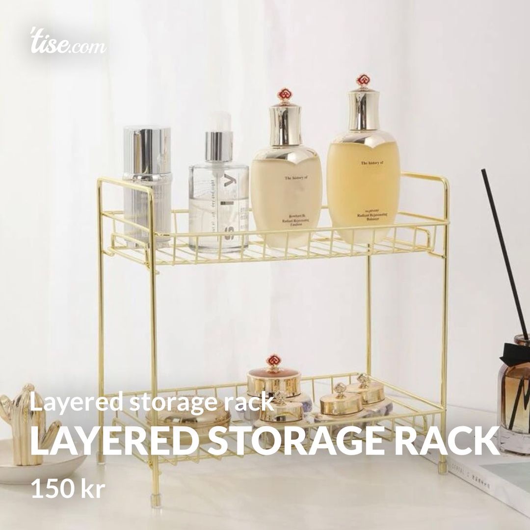 Layered storage rack