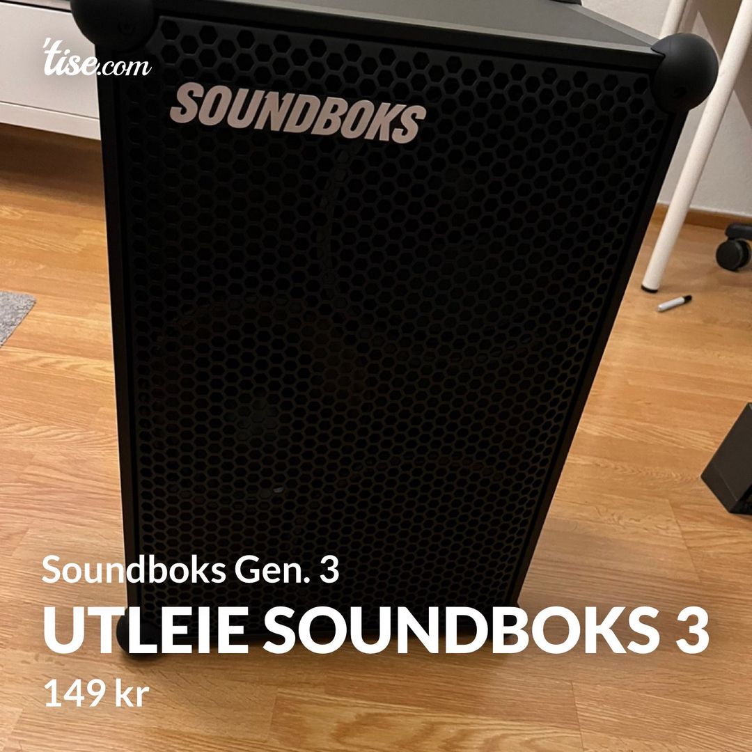 Utleie Soundboks 3