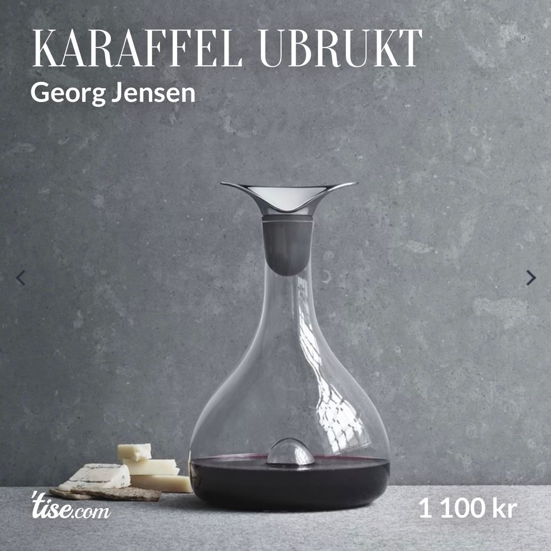 Karaffel ubrukt