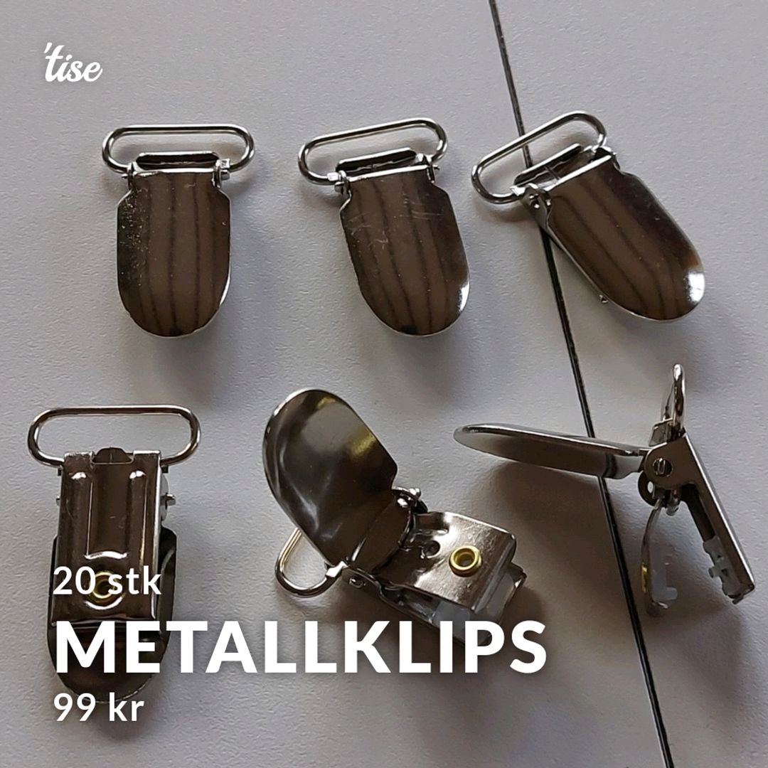 Metallklips