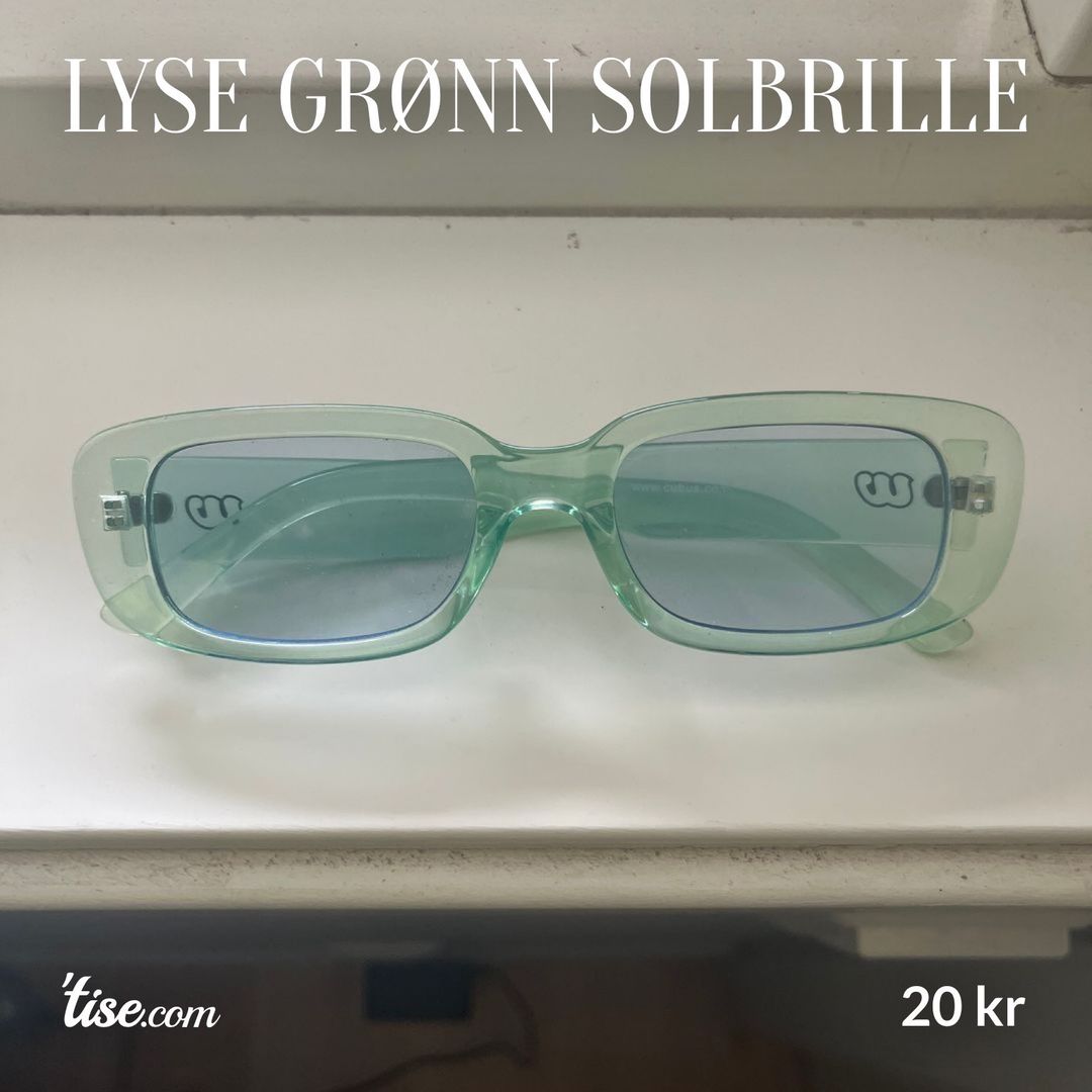 Lyse grønn solbrille