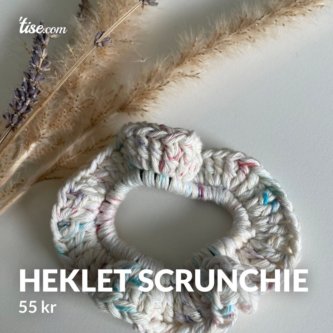 Heklet scrunchie