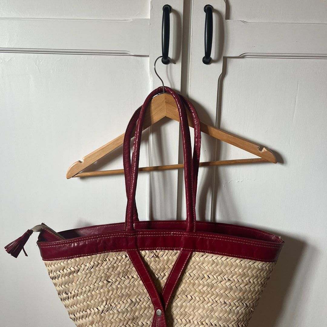 Rodebjer Ocean straw bag Its koral