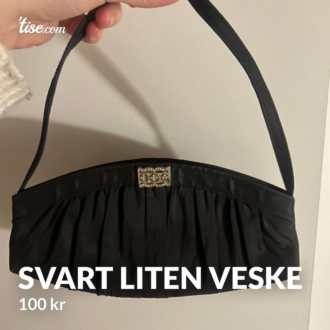 Svart liten veske