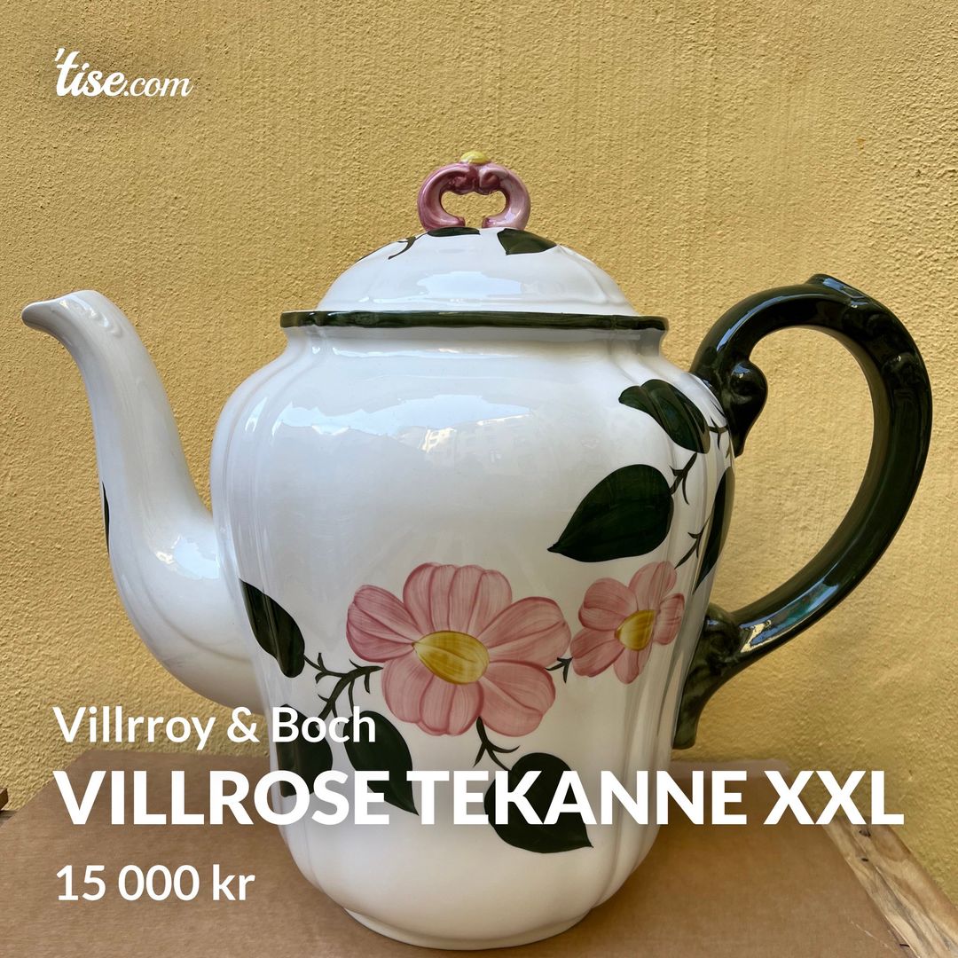 Villrose tekanne XXL