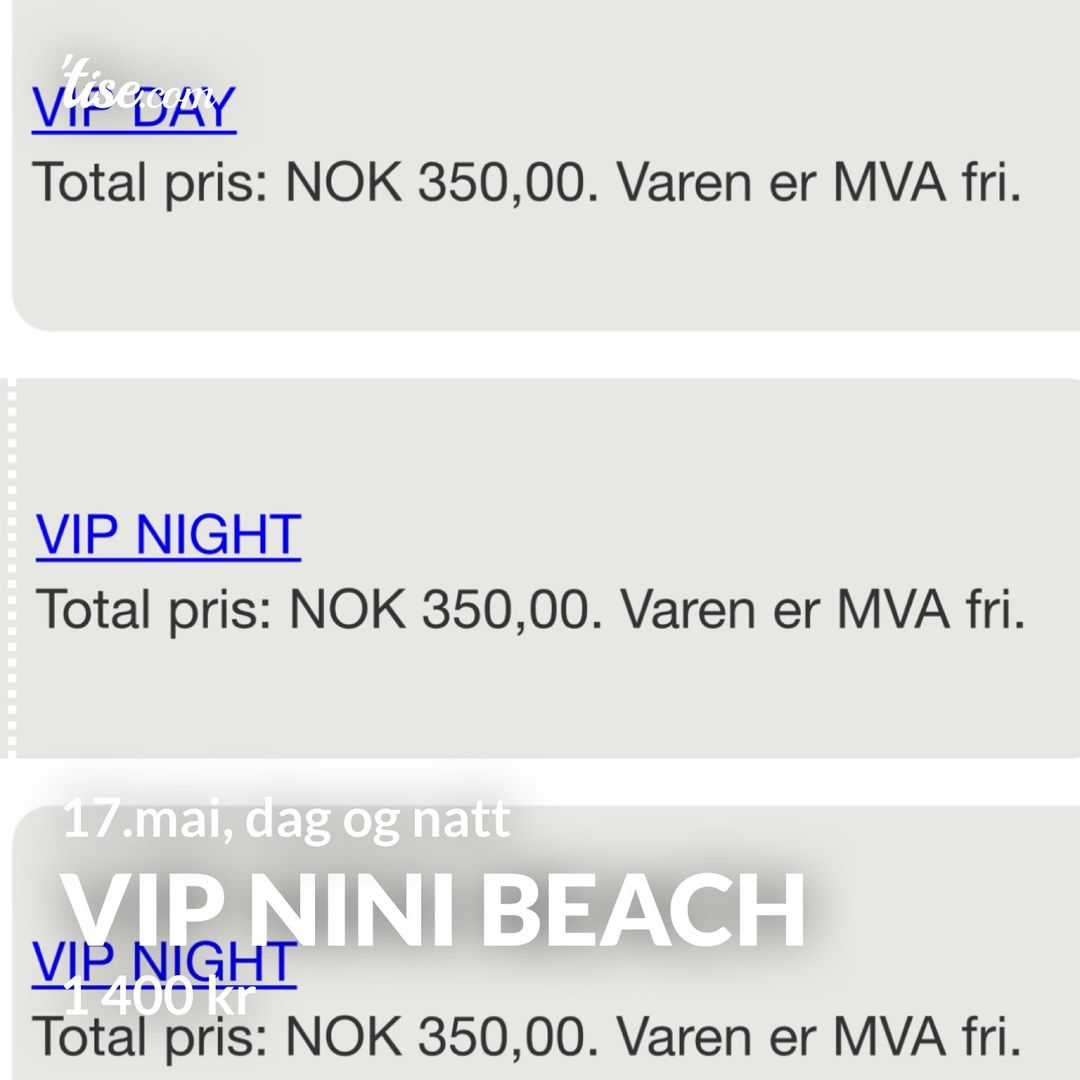 VIP nini beach