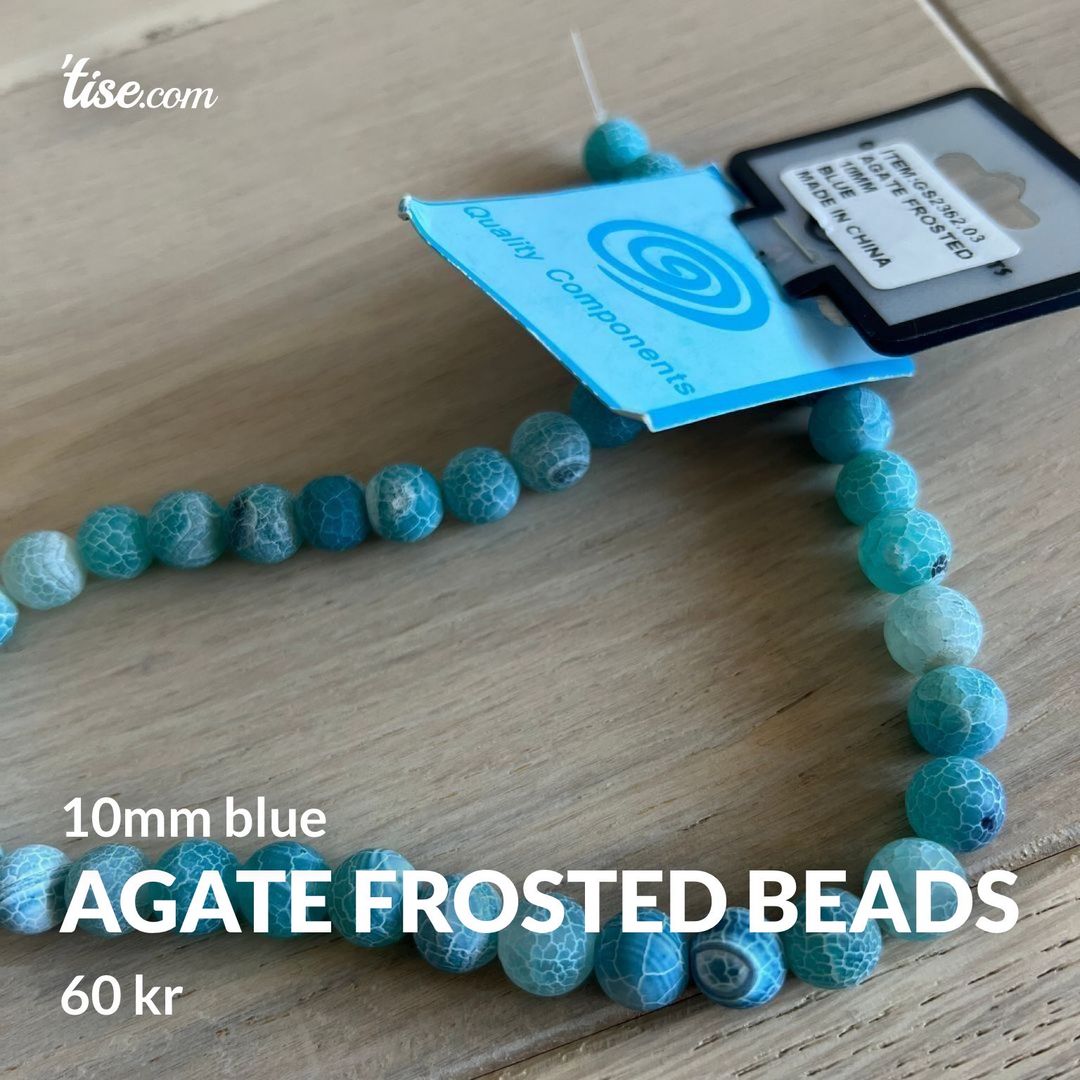 Agate Frosted Beads