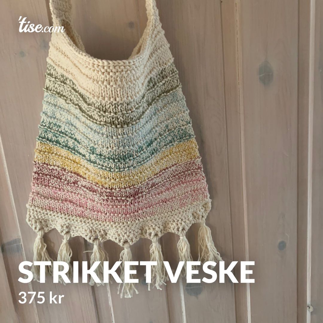 Strikket veske