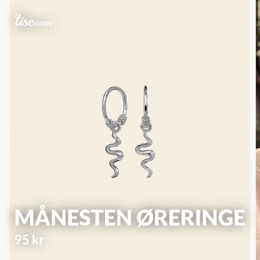 Månesten øreringe