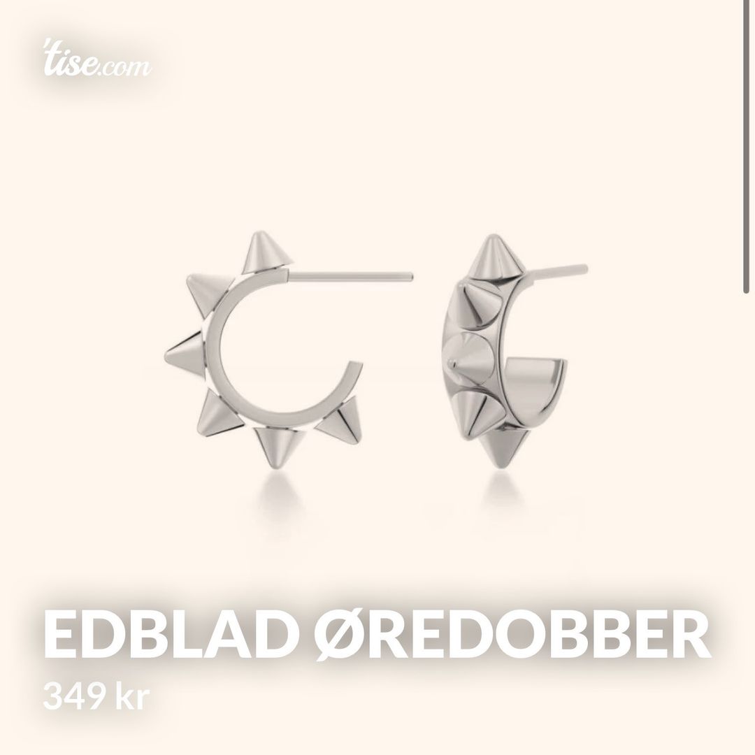 Edblad øredobber