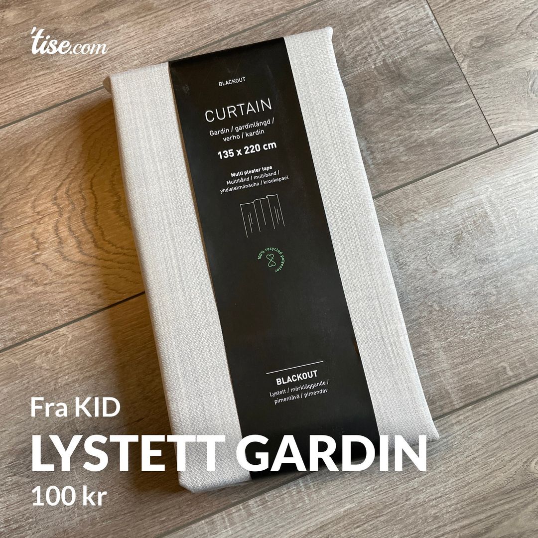 Lystett gardin