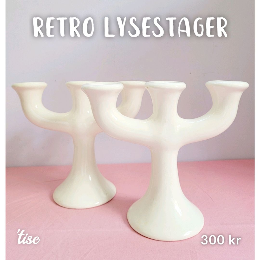 Retro Lysestager