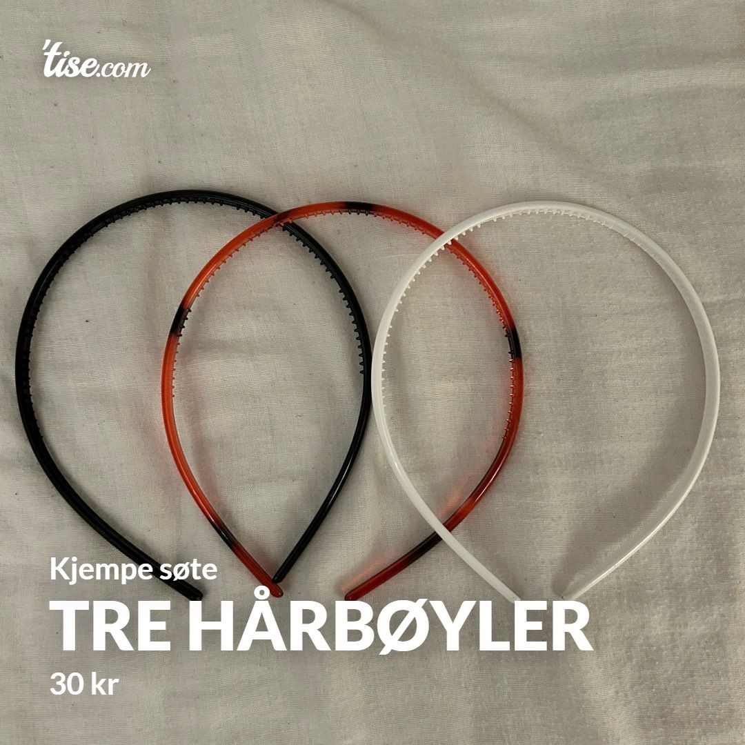 Tre hårbøyler