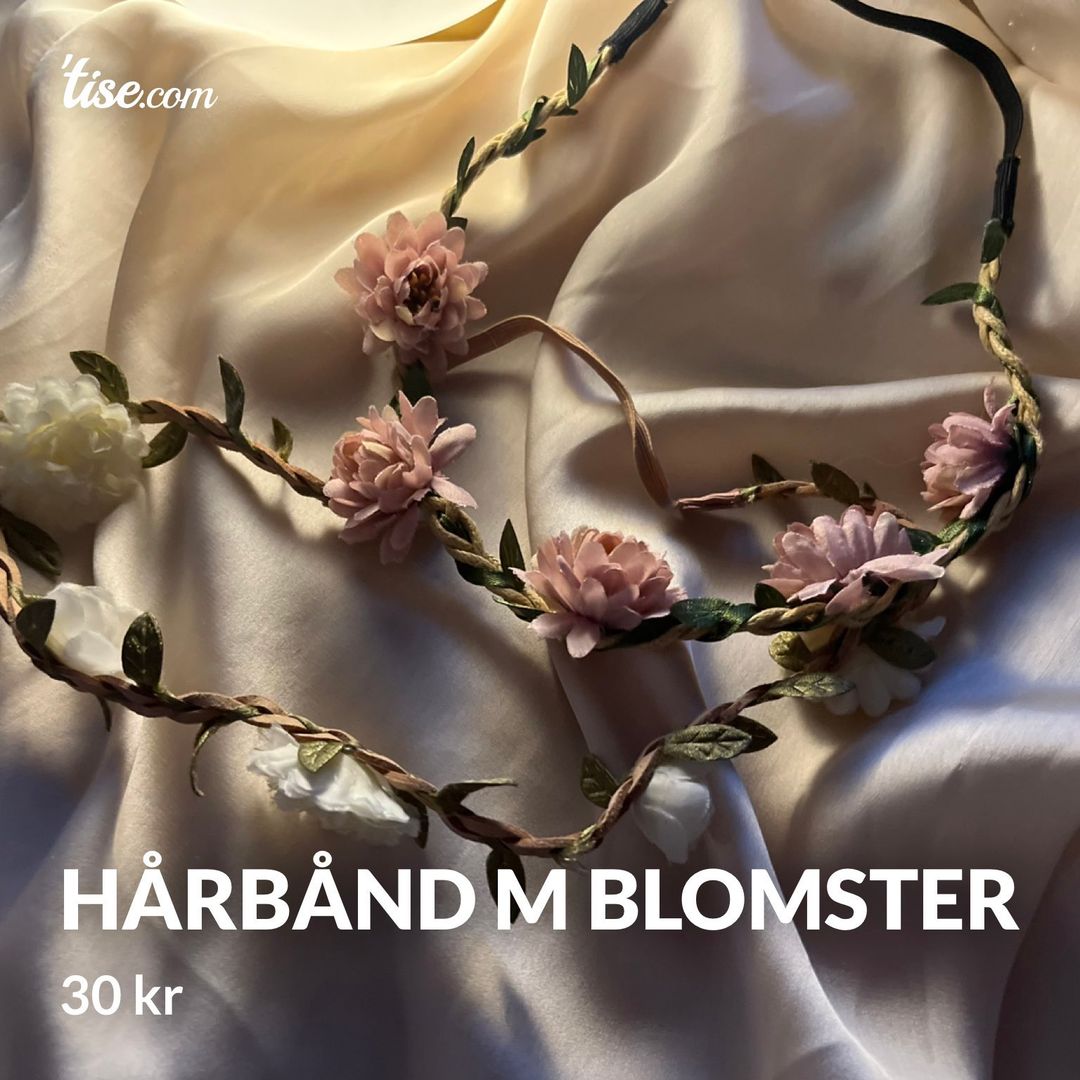 Hårbånd m blomster