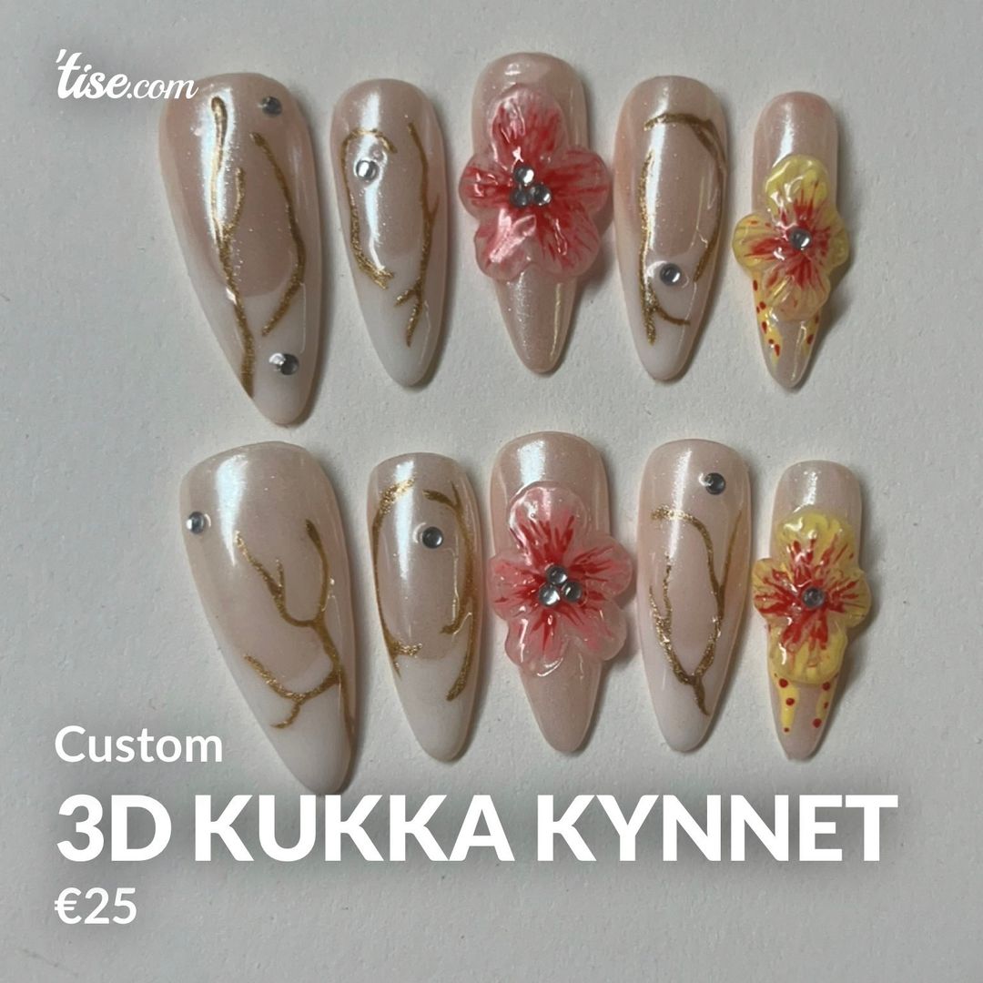 3d kukka kynnet