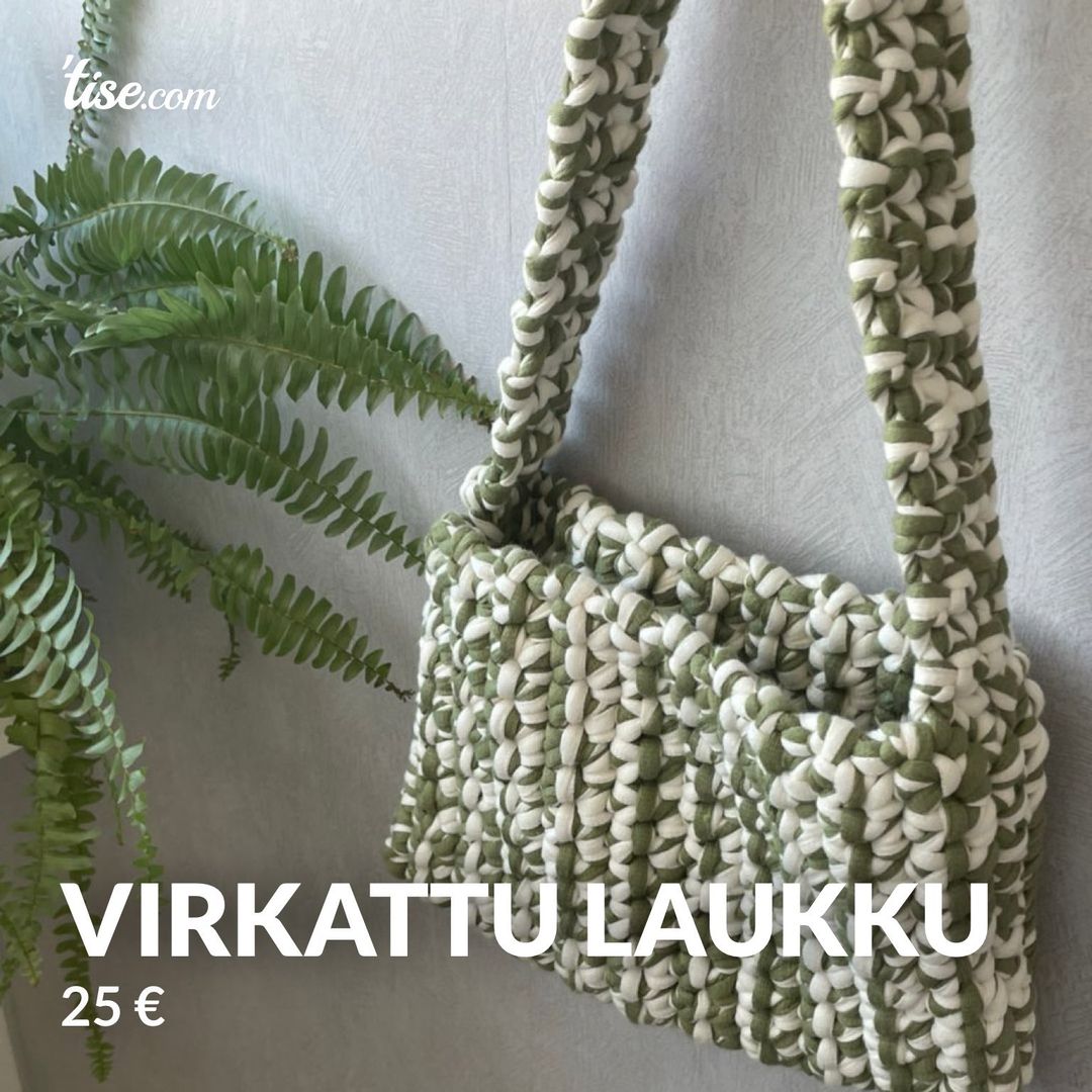 Virkattu laukku