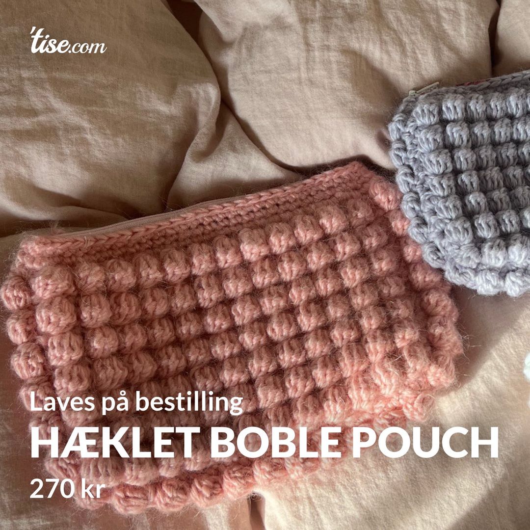 Hæklet boble pouch