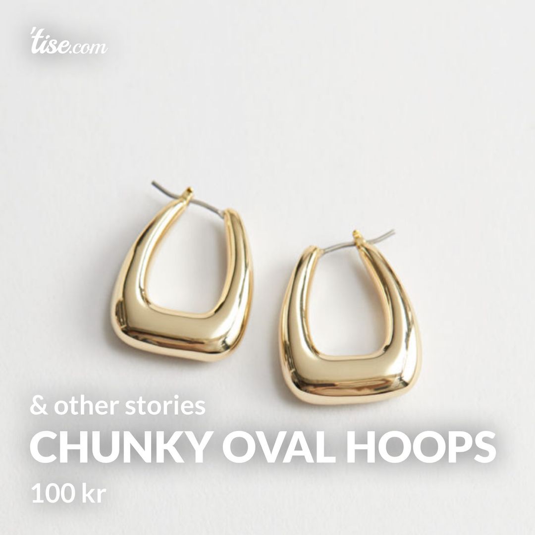 Chunky oval hoops