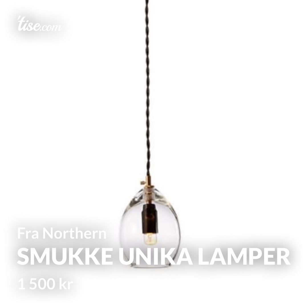 Smukke unika lamper