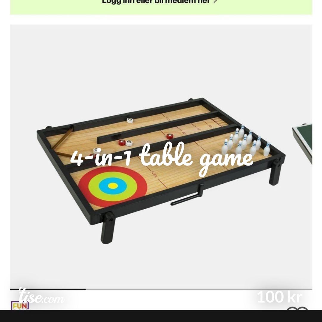 4-in-1 table game