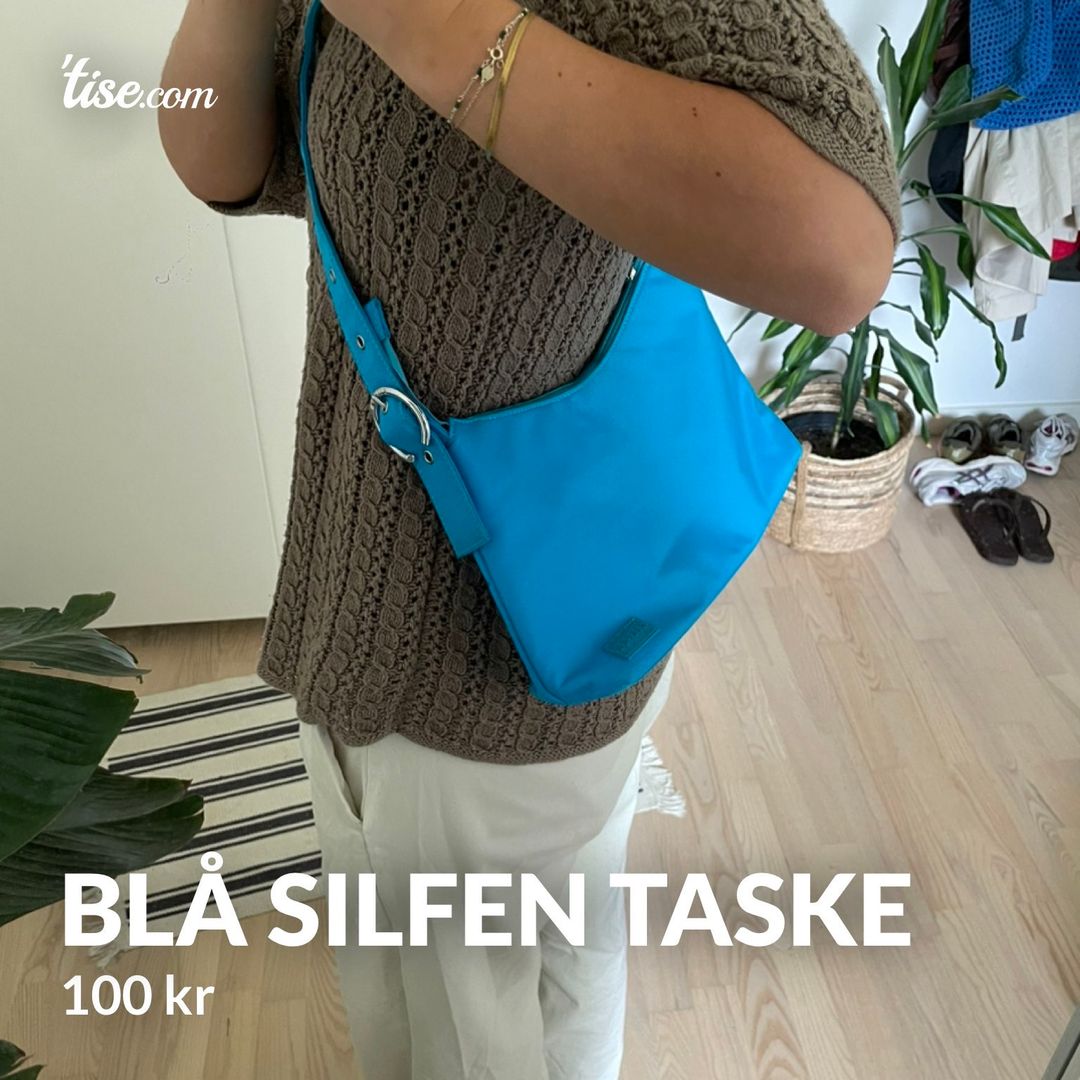 Blå silfen taske