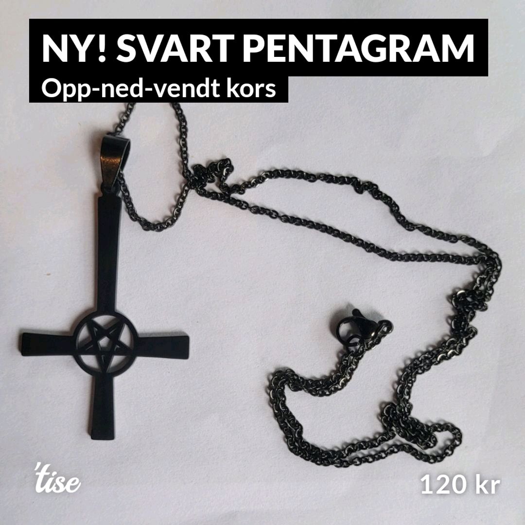 Ny! Svart Pentagram