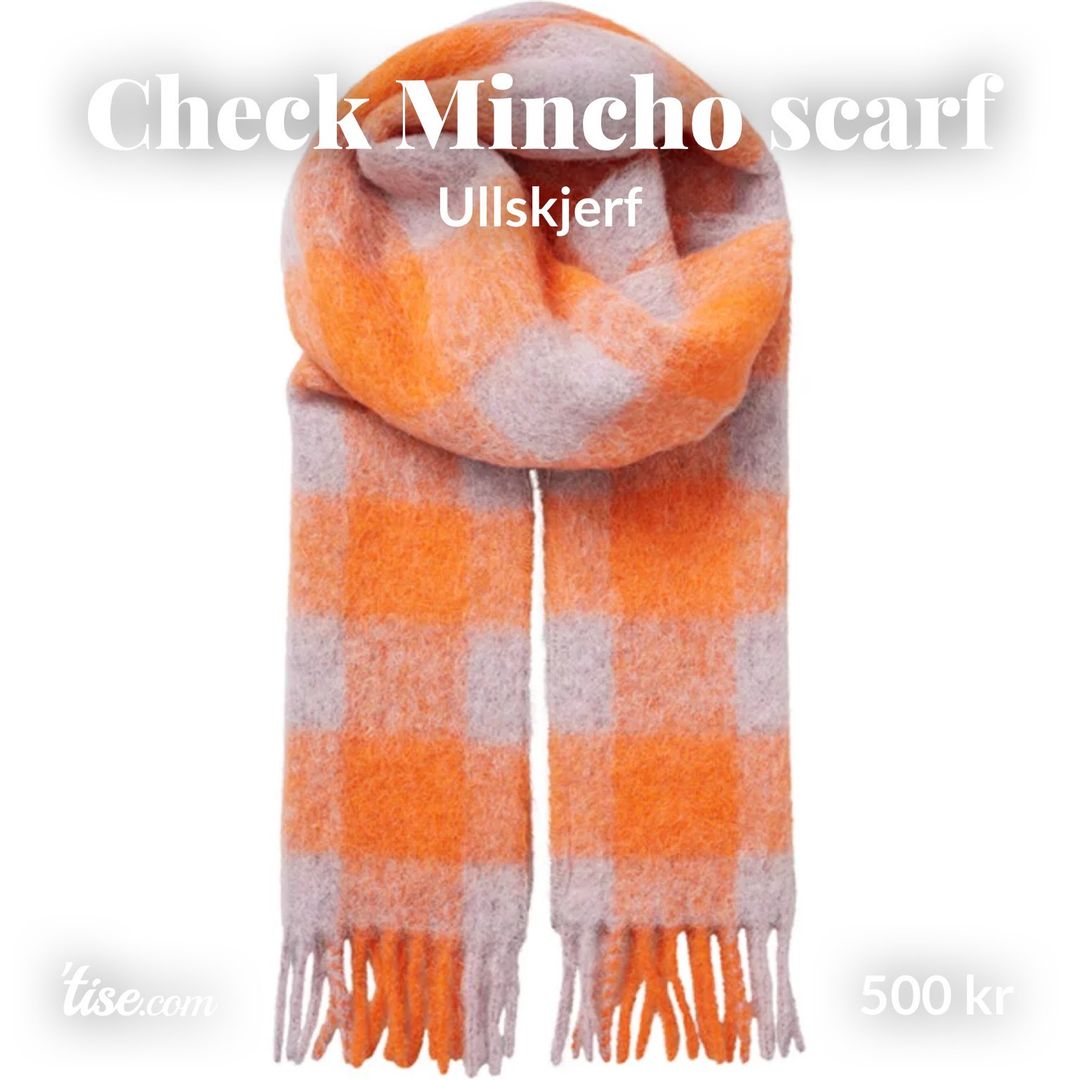 Check Mincho scarf