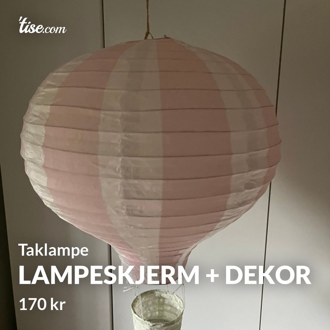 Lampeskjerm + dekor