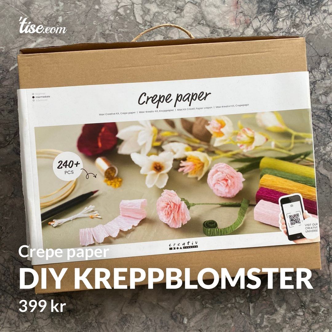 DIY kreppblomster