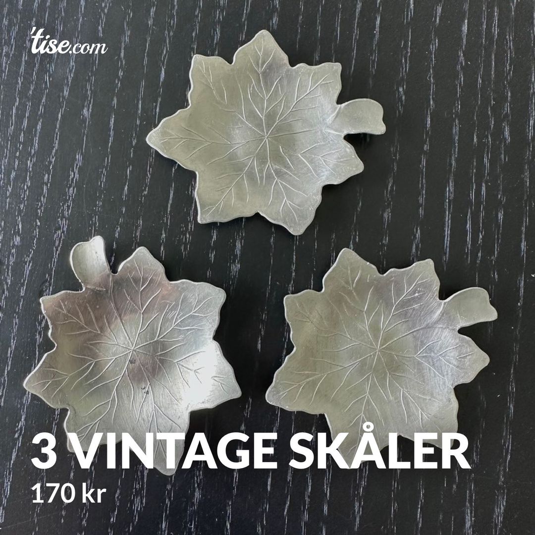 3 Vintage skåler