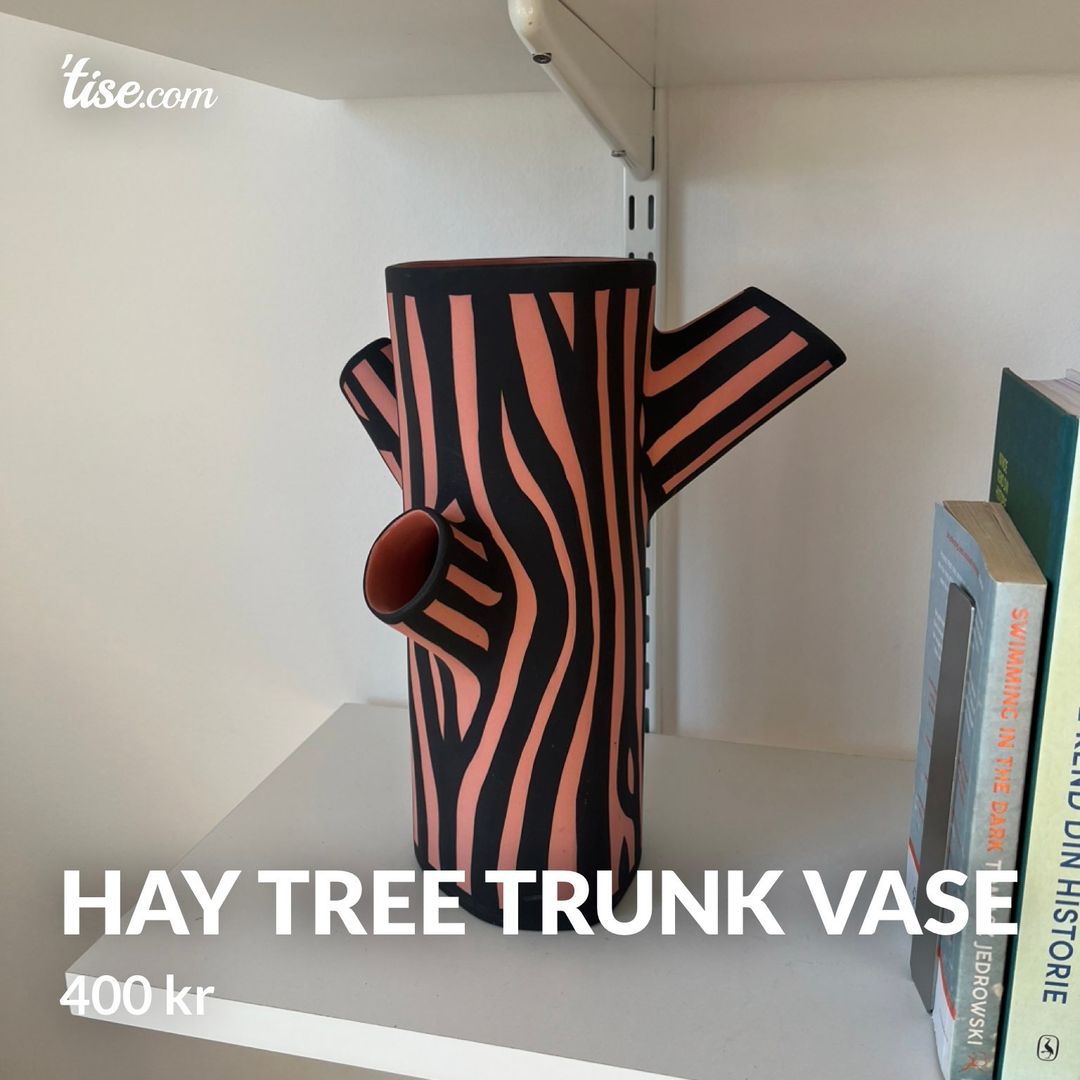 hay tree trunk vase