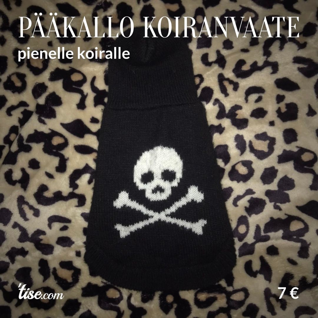 pääkallo koiranvaate